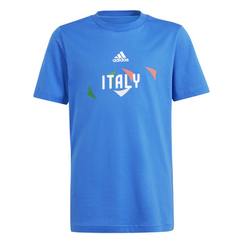 T-shirt blu da bambino adidas UEFA Euro 2024 Italy, Abbigliamento Sport, SKU a762000091, Immagine 0